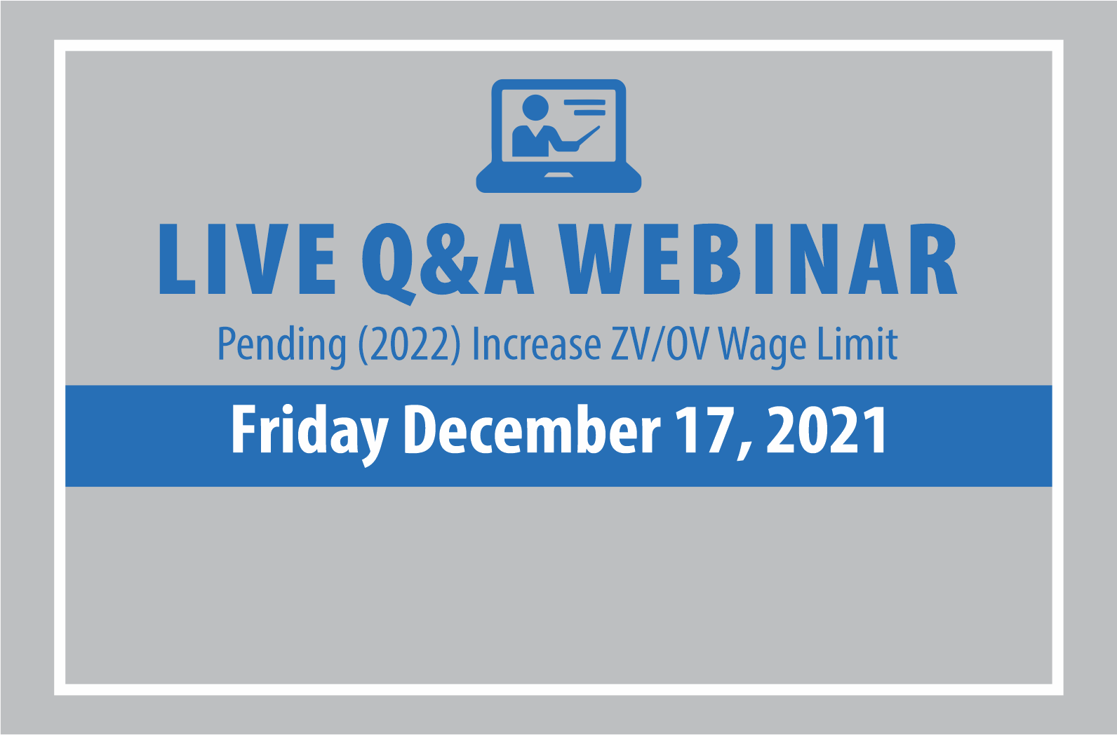 December 17: Employer Webinar